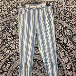 American Eagle Jeans Striped MOM JEANS